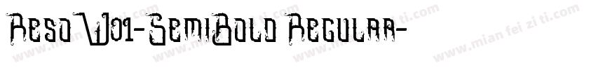 ResoW01-SemiBold Regular字体转换
